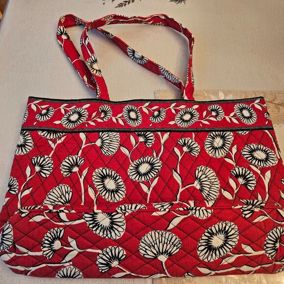 Vera Bradley Deco Daisy Shoulder/Tote Bag - Picture 1 of 6